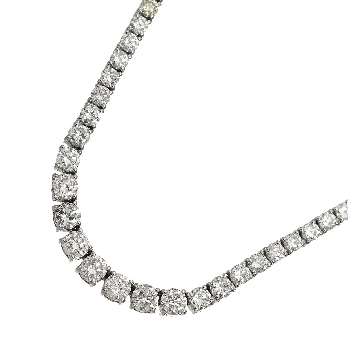 Diamond 11.63ct Necklace 18K WG White Gold 750