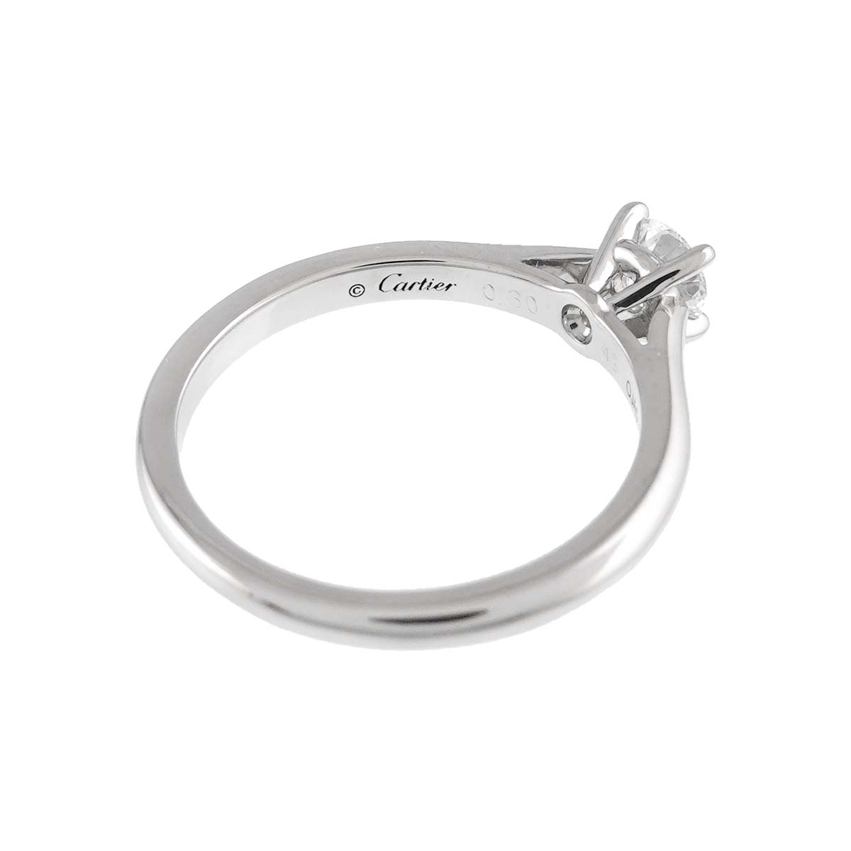 Diamond 0.30ct D/VVS2/3EX Ring Platinum size49 4.75-5(US)