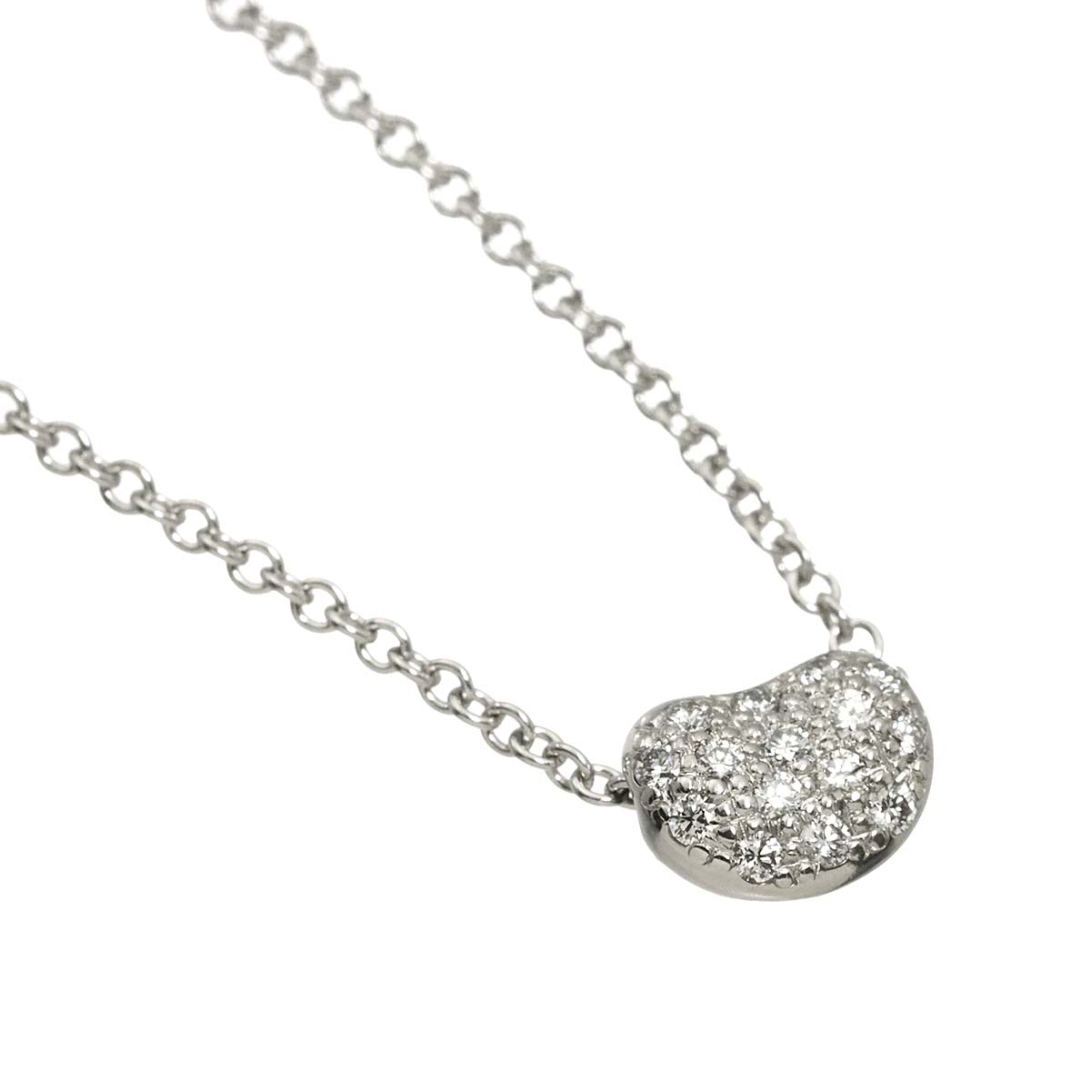 Bean Diamond Necklace Platinum