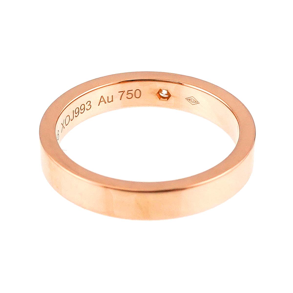 C de Diamond Ring 18K Pink Gold 750 Size48 4.5(US)