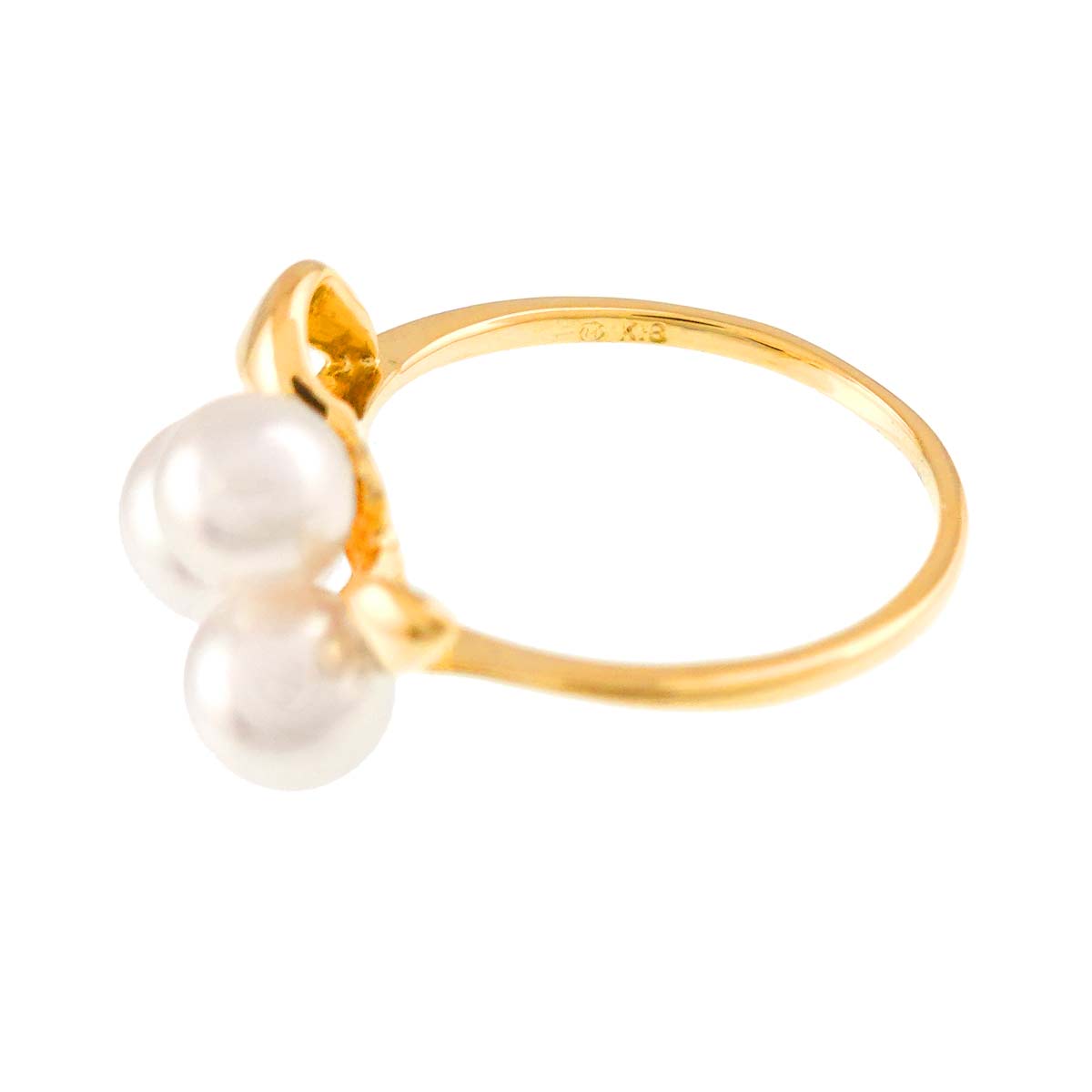 Akoya Pearl 5.9-4.9mm Ring 18K YG 750 size4.5(US) 90317598