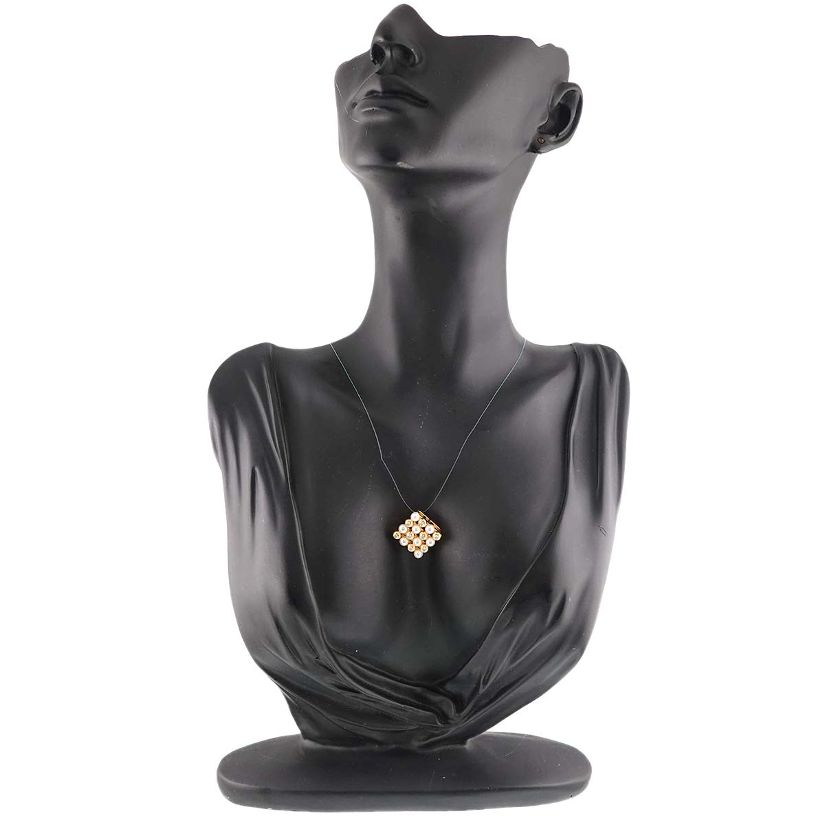 Baby Pearl 3.8mm Diamond 0.32ct Pendant Top 18K YG 750
