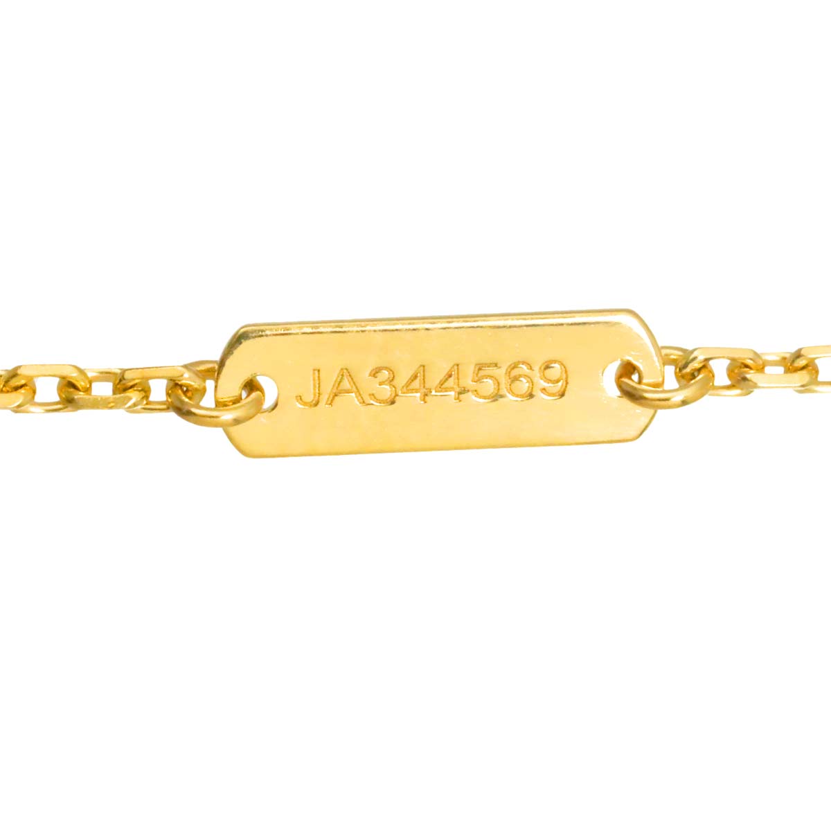 Vintage Alhambra MOP Diamond Necklace 18K YG 750