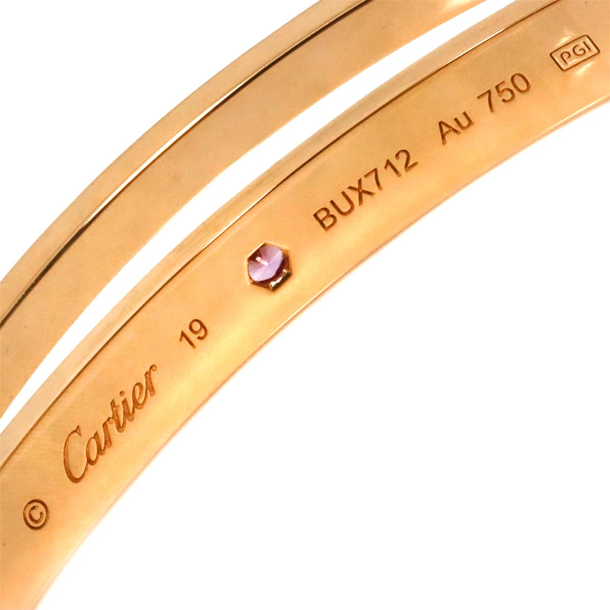Love Bracelet Sapphire Diamond 18K PG 750 Size19