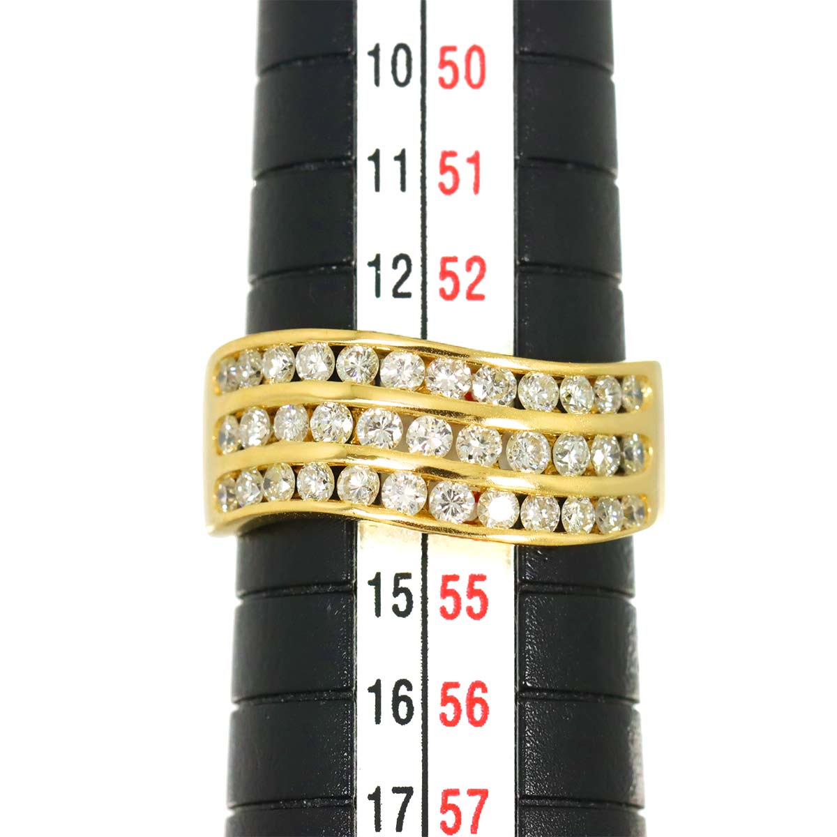 Diamond 1.02ct Ring 18K YG 750 Size6.25-6.5(US)