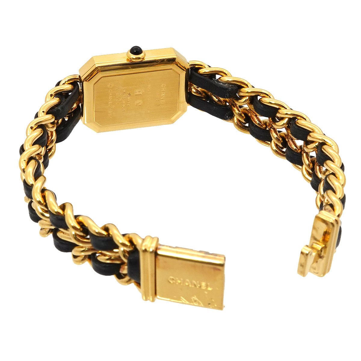 Premiere Size XL H0001 Vintage Quartz Black Dial Ladies Watch