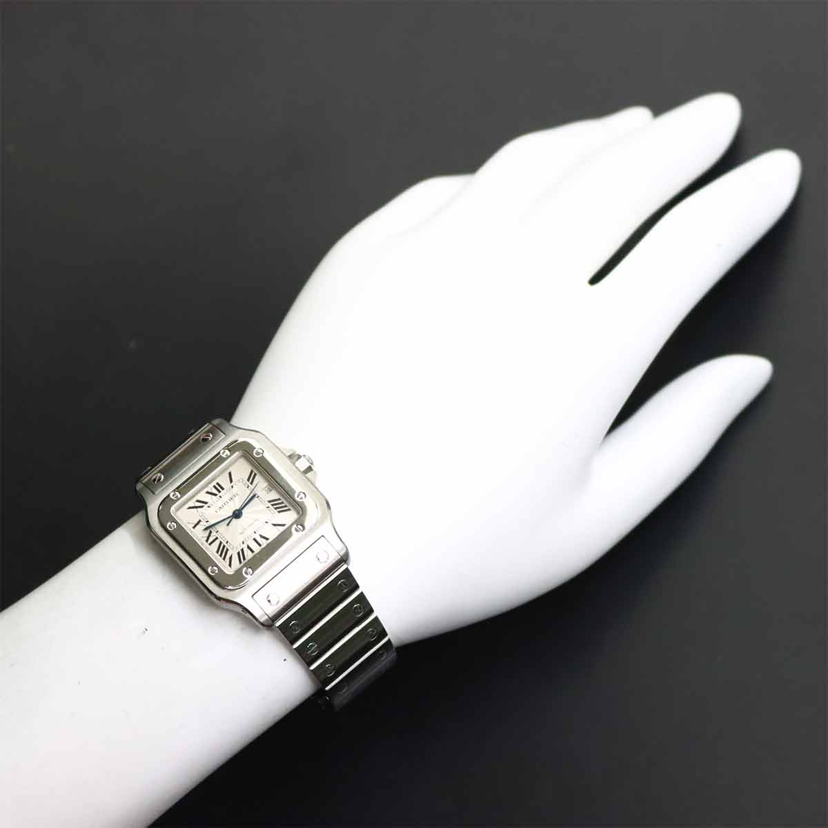 Santos Galbee LM W20055D6 Date Silver Dial Mens Watch