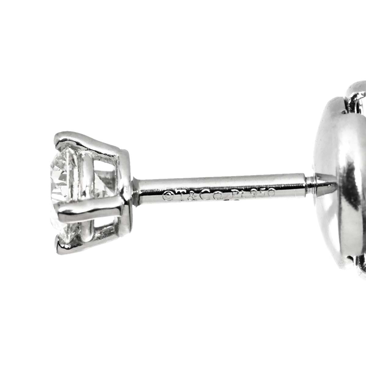 Diamond 0.24ctx2 I/VVS1-VVS2/3EX Earrings Pierced Pt