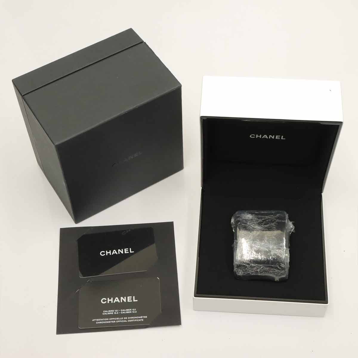 J12 Interstella H7989 Diamond Automatic Black Dial Mens Watch