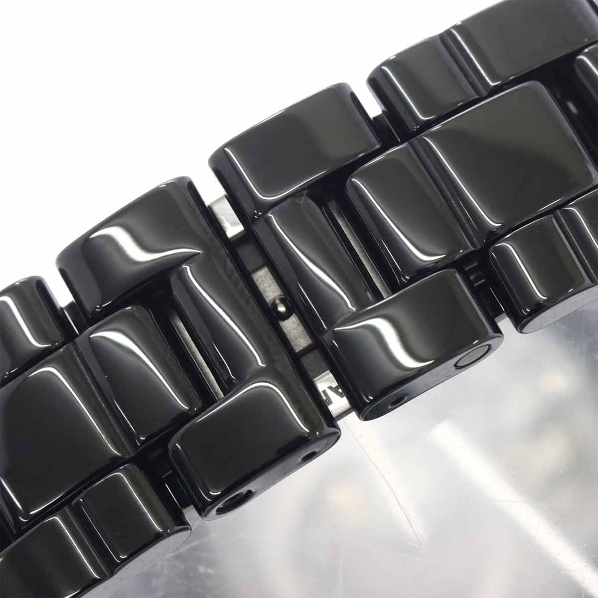 J12 Interstella H7989 Diamond Automatic Black Dial Mens Watch