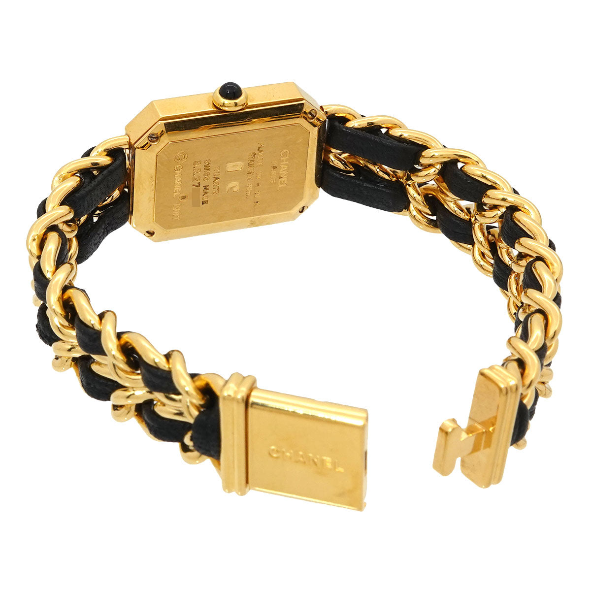 Premiere Size L H0001 Vintage Quartz Black Dial Ladies Watch