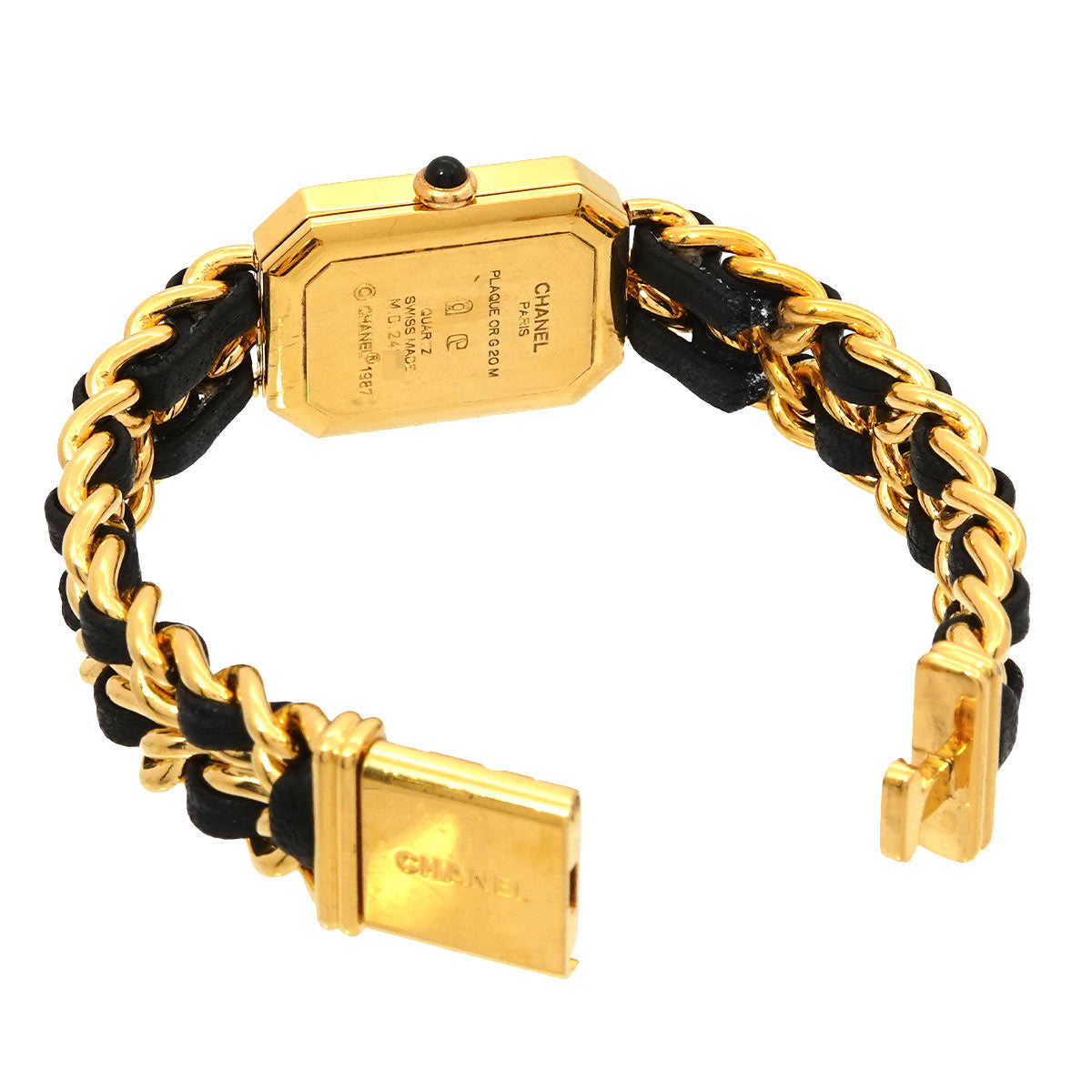 Premiere Size M H0001 Vintage Quartz Black Dial Ladies Watch