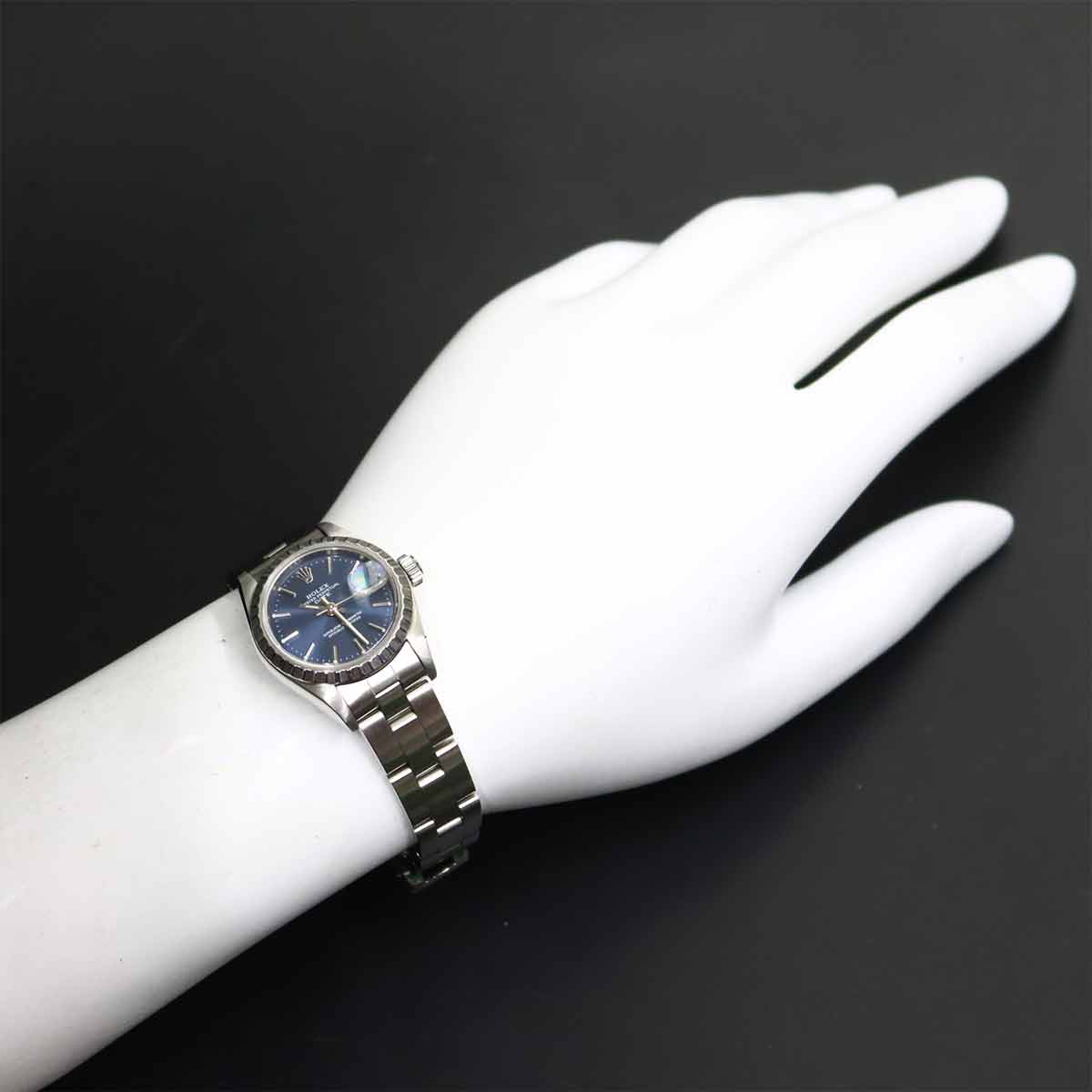 Oyster Perpetual Date 69240 Serial W Blue Dial Ladies Watch
