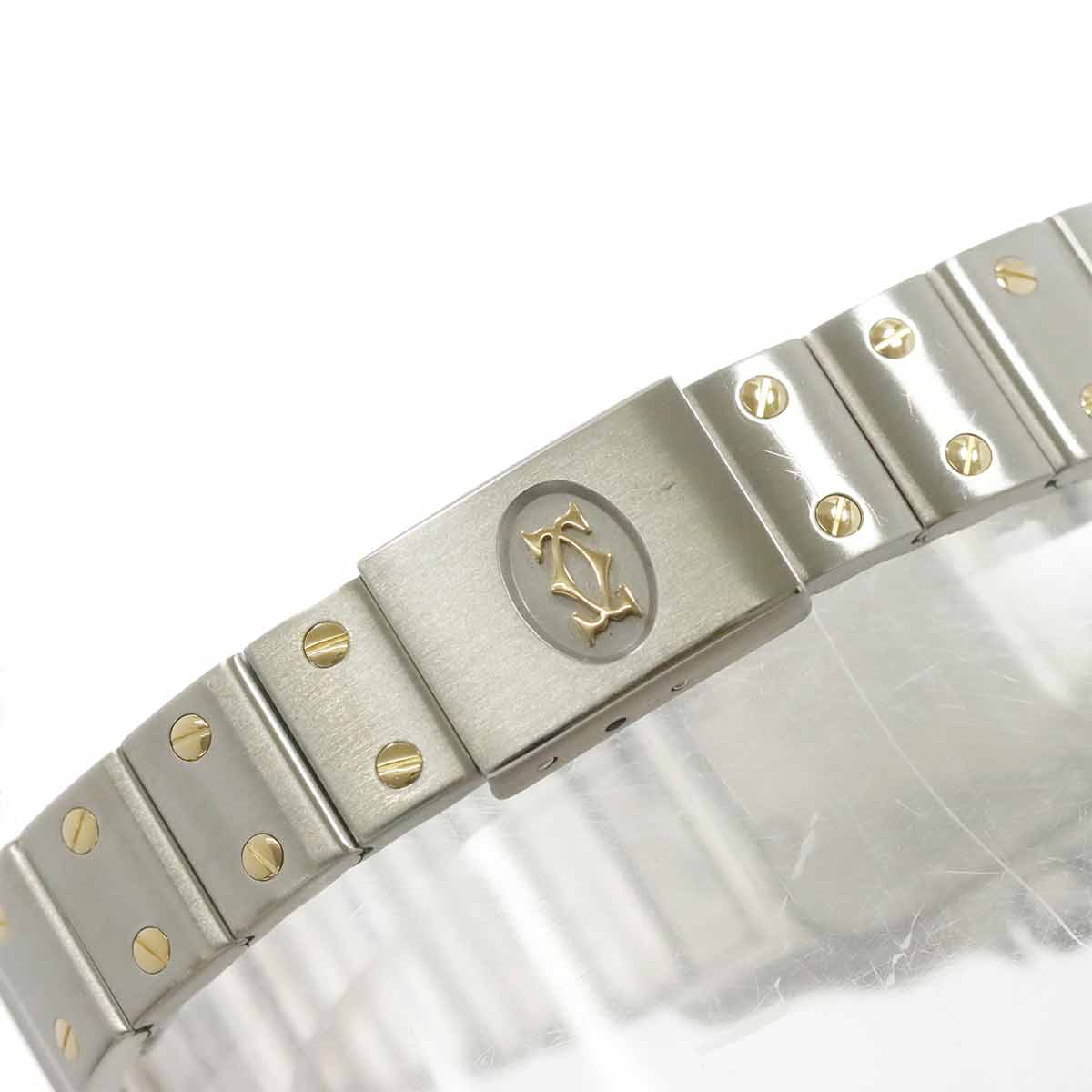Santos Galbee W20012C4 750 YG Cream Dial Ladies Watch