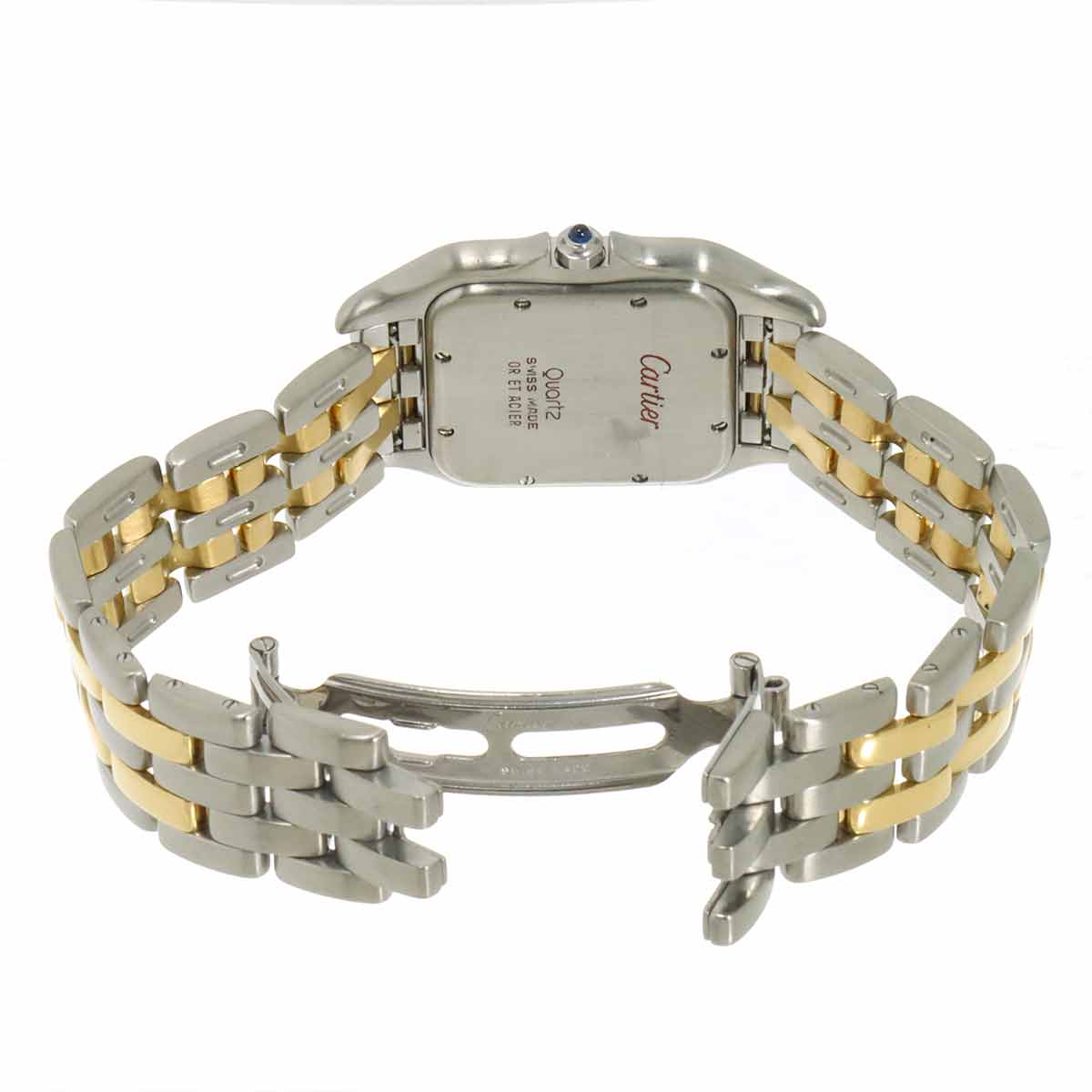 Panthere LM 83083442 YG Quartz Cream Dial Mens Wrist Watch