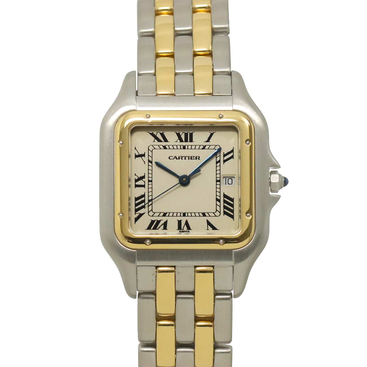 Panthere LM 83083442 YG Quartz Cream Dial Mens Wrist Watch