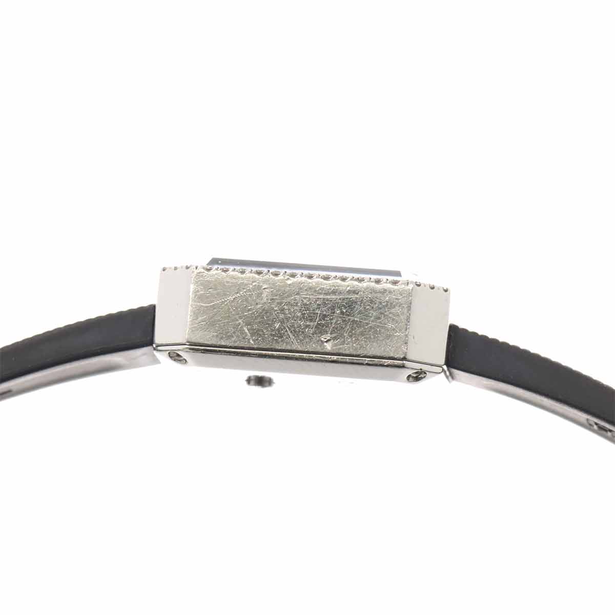 Premiere H2434 Bezel Diamond 4P Rubber Belt Black Dial Ladies