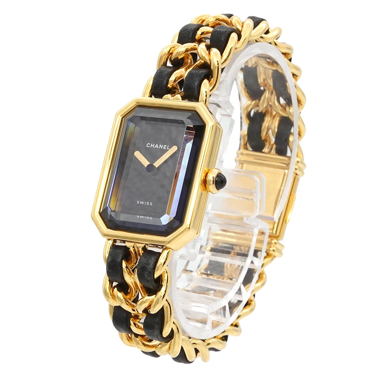Premiere Size M H0001 Vintage Quartz Black Dial Ladies Watch