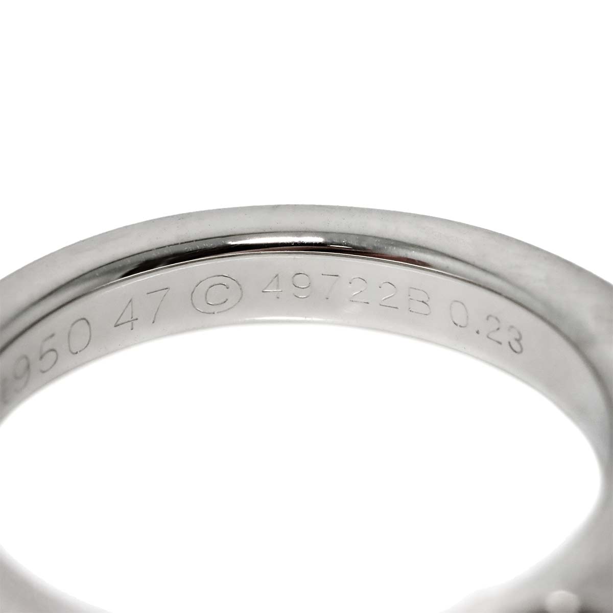 C deDiamond 0.23ct E/VVS1 Ring Pt Platinum size47 4(US)