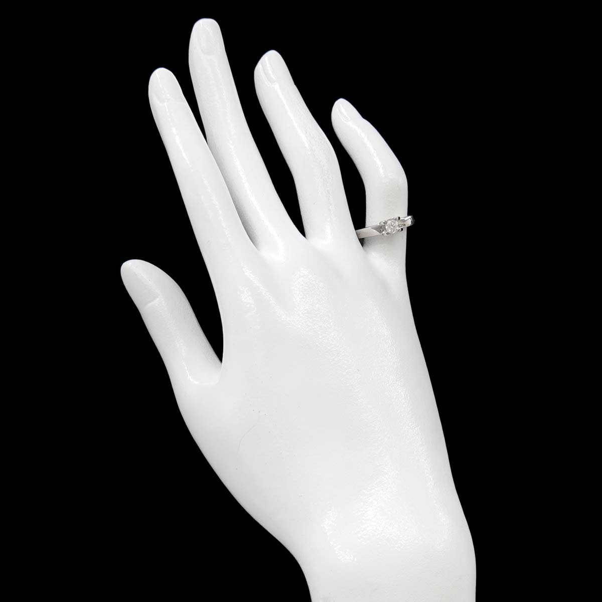 C deDiamond 0.23ct E/VVS1 Ring Pt Platinum size47 4(US)