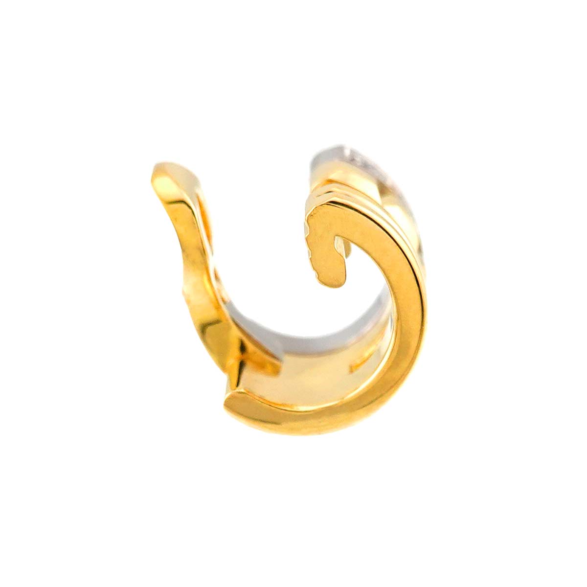 QUATRE RADIANT Diamond Single Earrings Clip on 18K YG WG