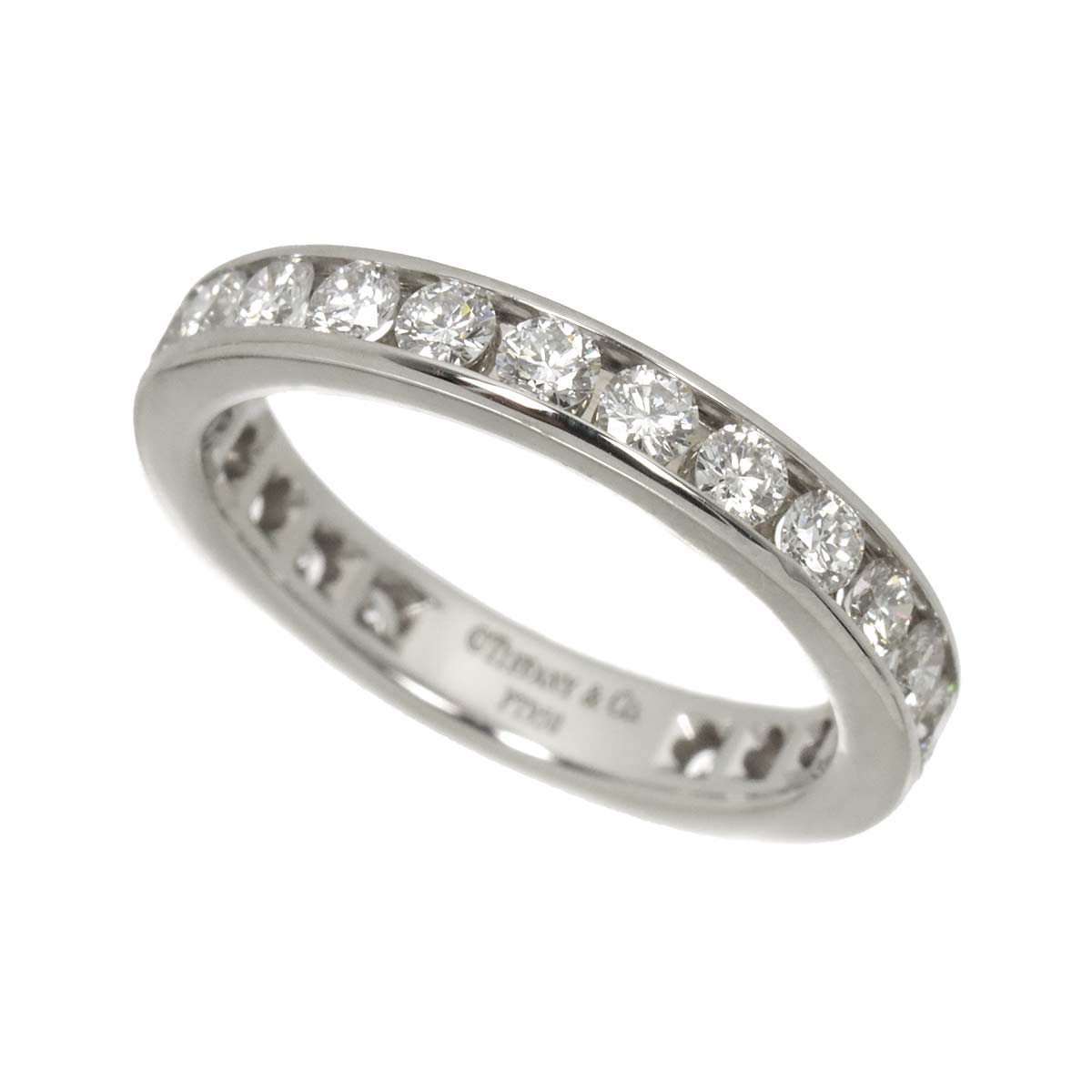 Full Etanity band Ring Diamond Platinum Size3.75-4(US)