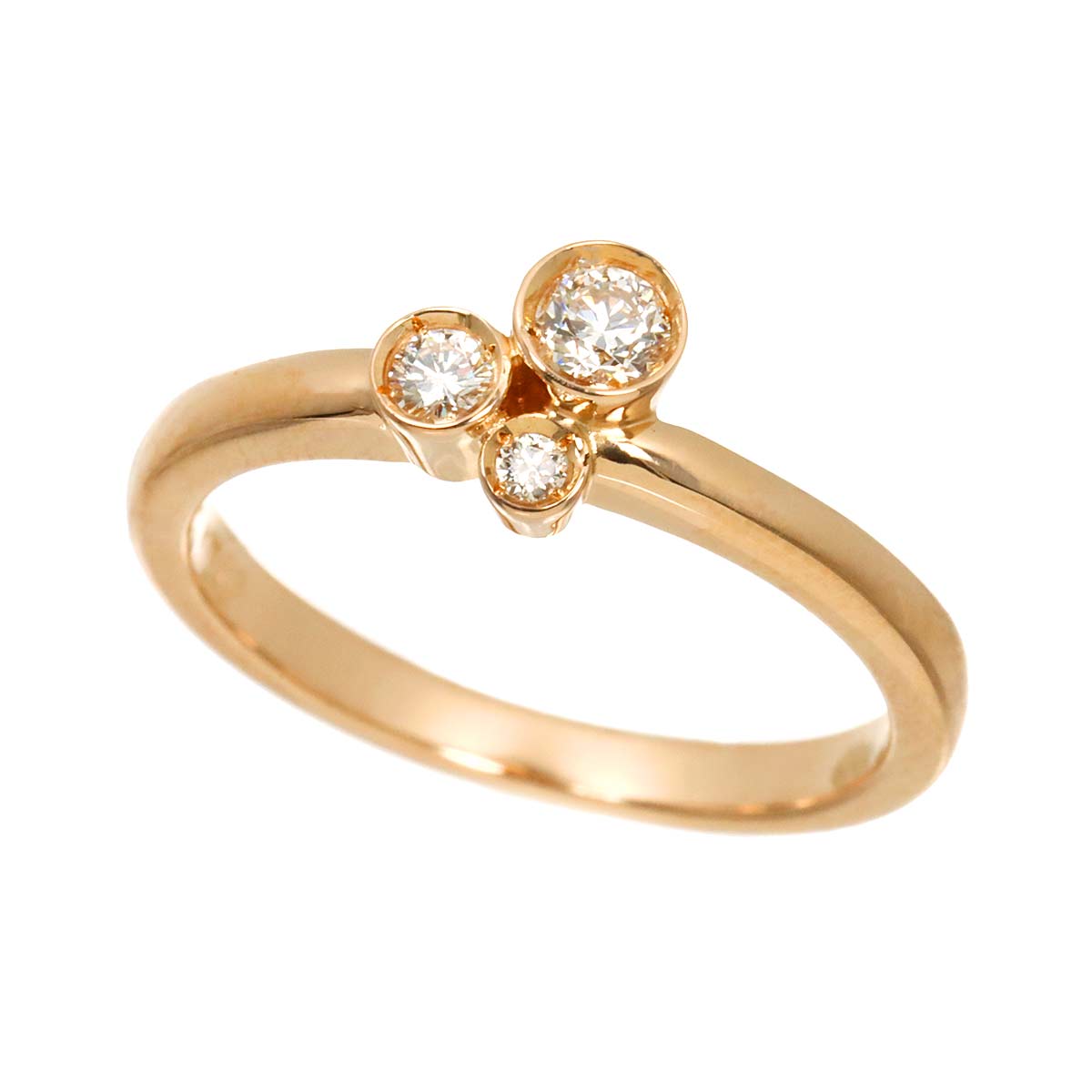 Diamond 0.15ct Ring 18K PG 750 Size4.75-5(US)