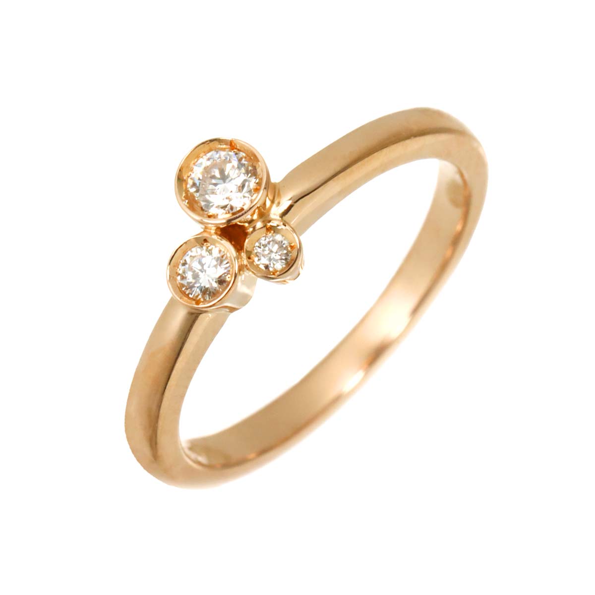 Diamond 0.15ct Ring 18K PG 750 Size4.75-5(US)