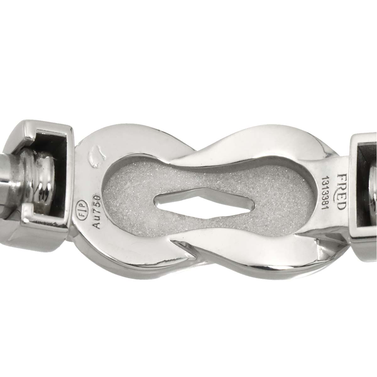 Chance Infini Diamond Bracelet MM 18K White Gold 750 Steel size15