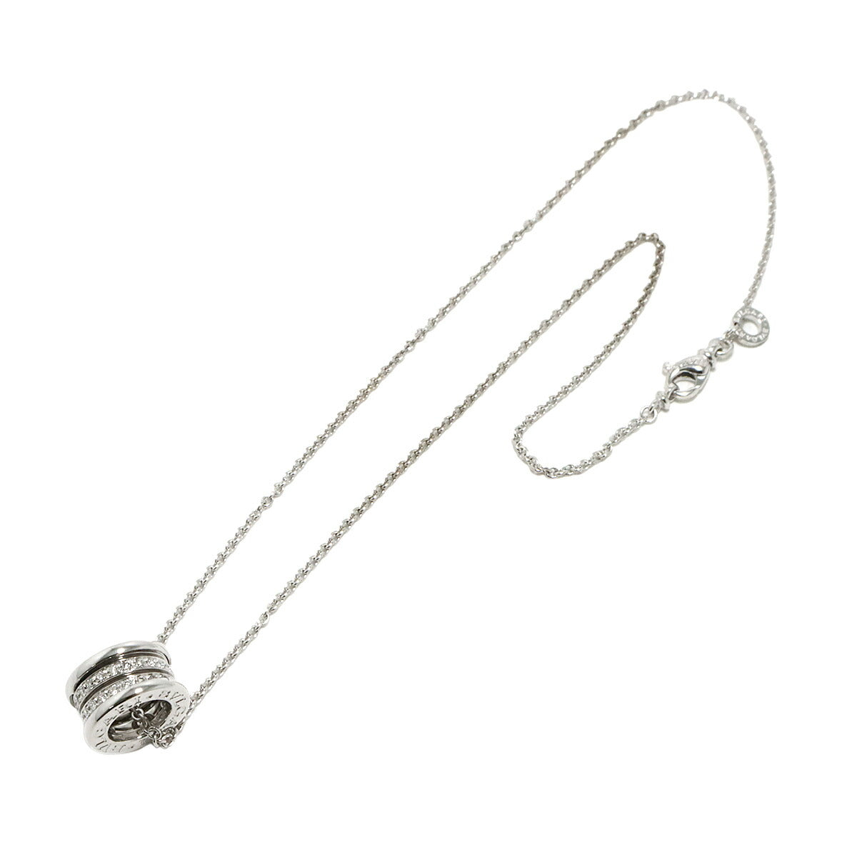 B-ZERO1 Diamond Necklace 18K WG White Gold 750