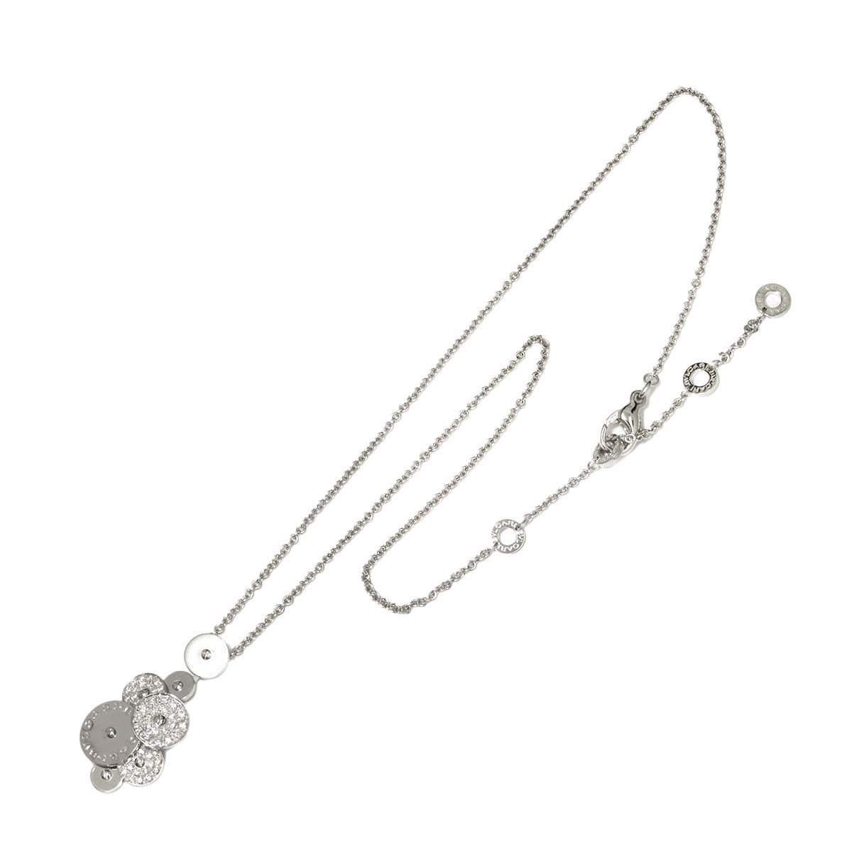 Cicladi Diamond Necklace 18K White Gold 750