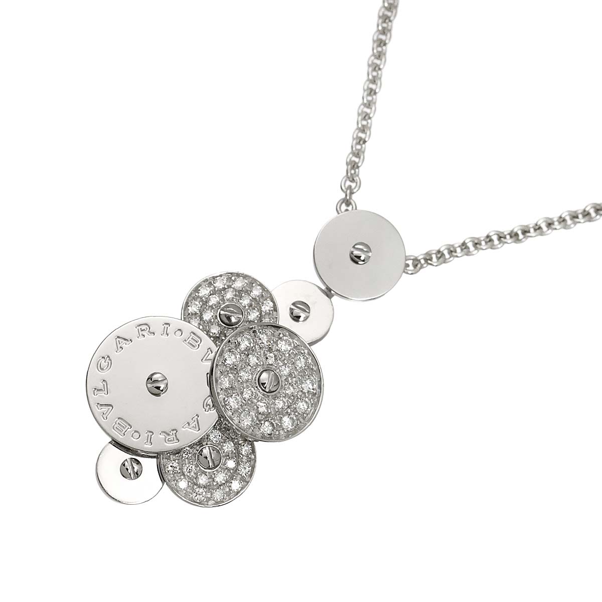 Cicladi Diamond Necklace 18K White Gold 750