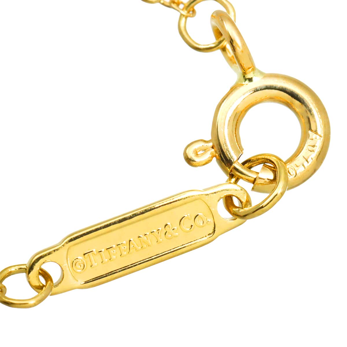 T Two Circle Necklace 18K Yellow Gold 750