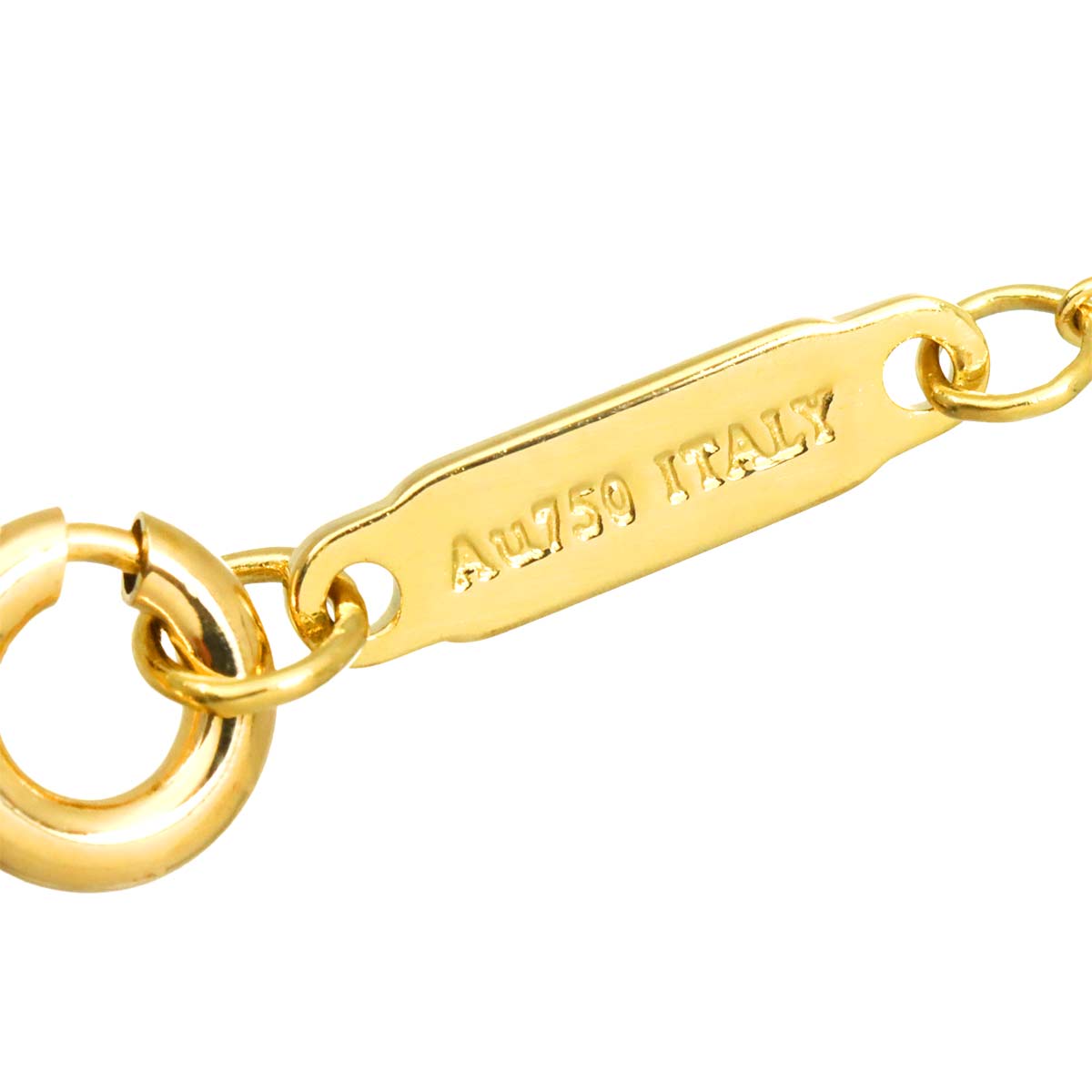 T Two Circle Necklace 18K Yellow Gold 750