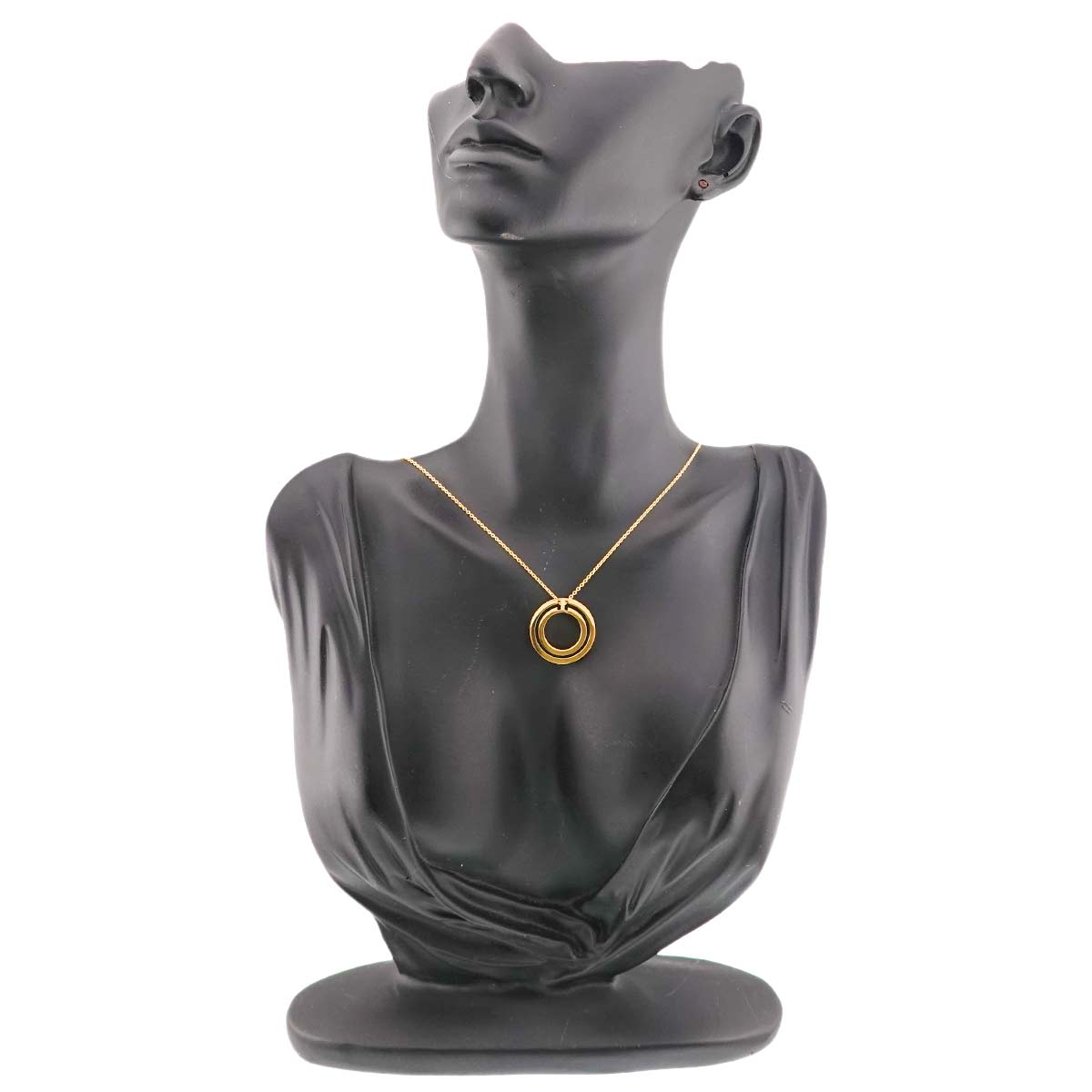 T Two Circle Necklace 18K Yellow Gold 750