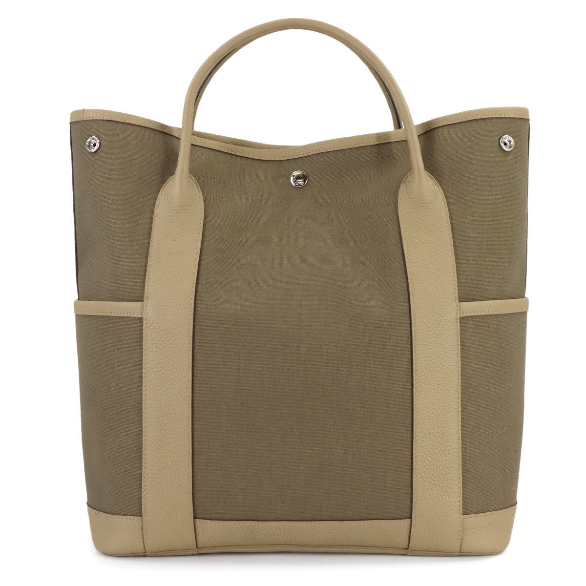 Garden Party Pockets Vertical Bag Toile Militaire Beige marfa