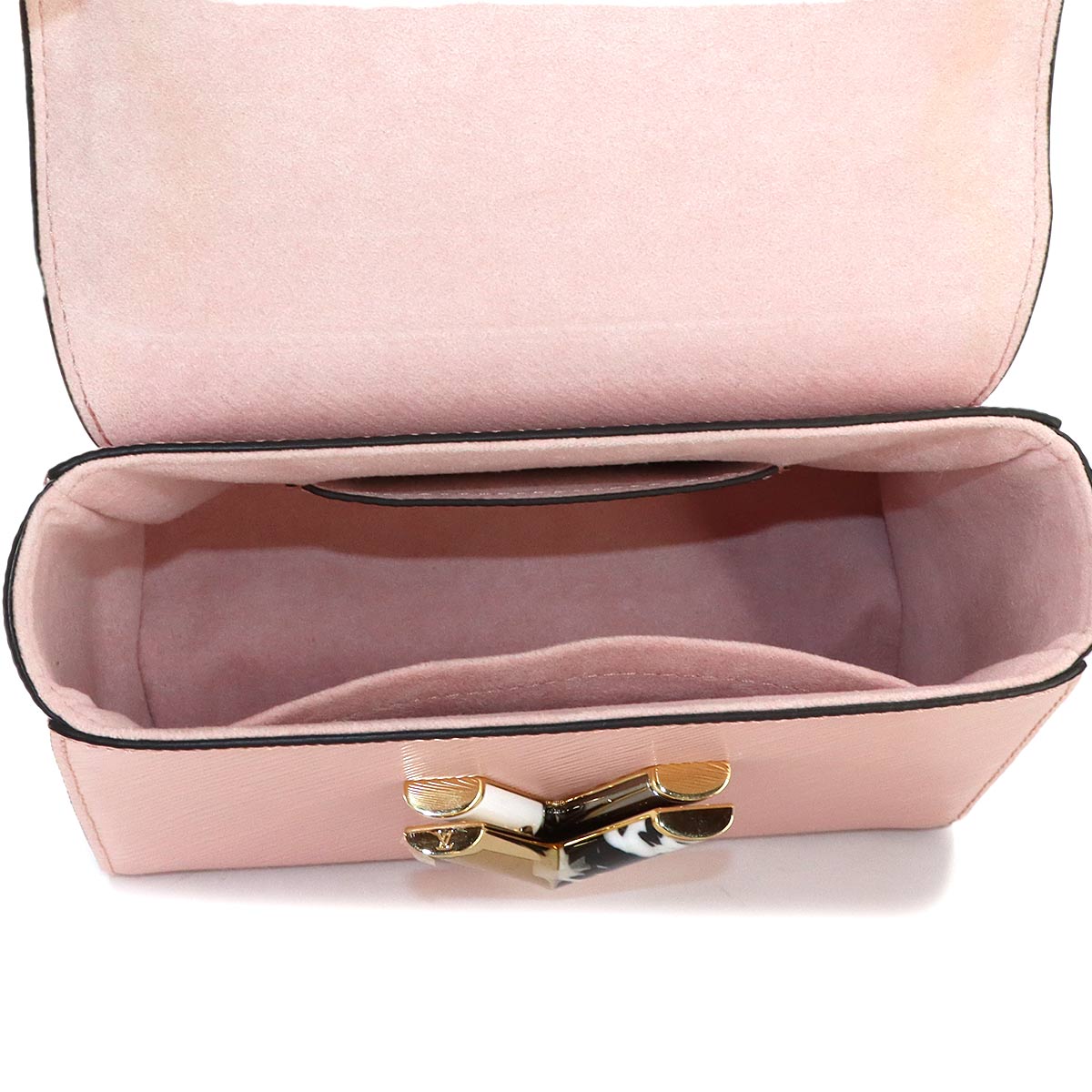 Epi Twist PM Hand Shoulder Bag Leather Pink White M58566