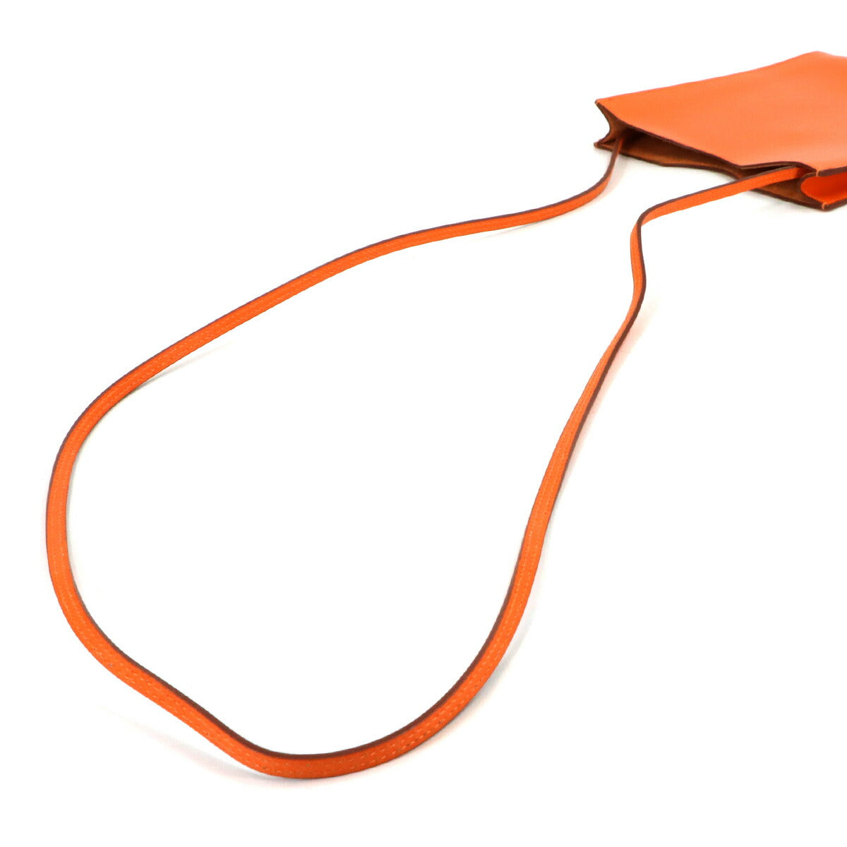 Onimaitou Shoulder Bag Box Calf Orange Purse Pochette