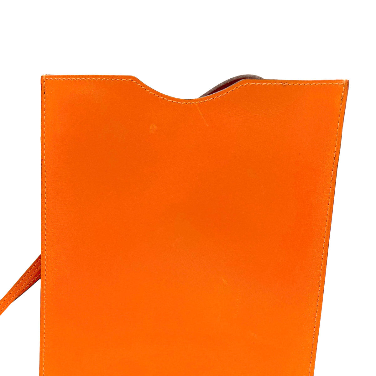 Onimaitou Shoulder Bag Box Calf Orange Purse Pochette