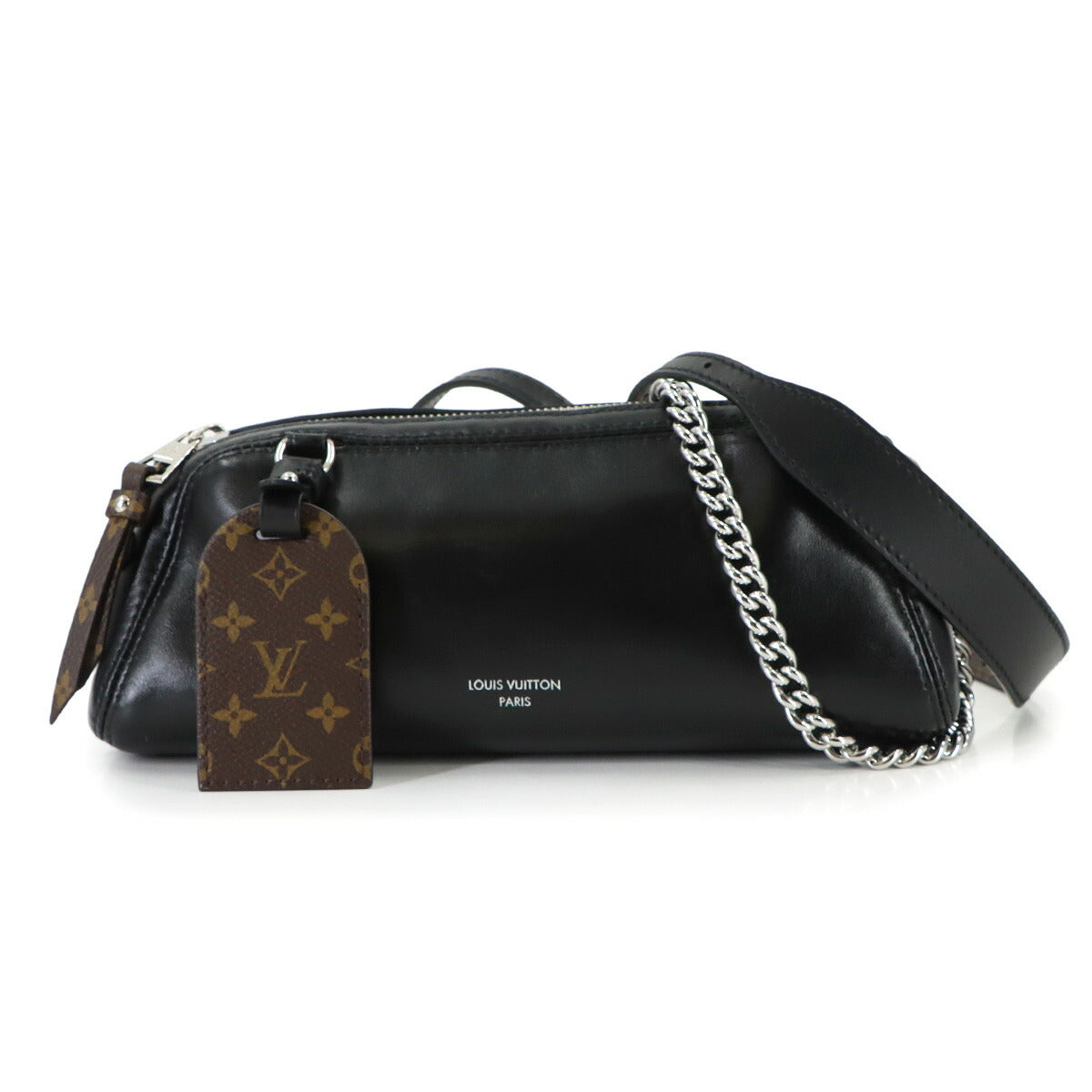 Pochette Vibe Hand Shoulder Bag Leather Black M14544