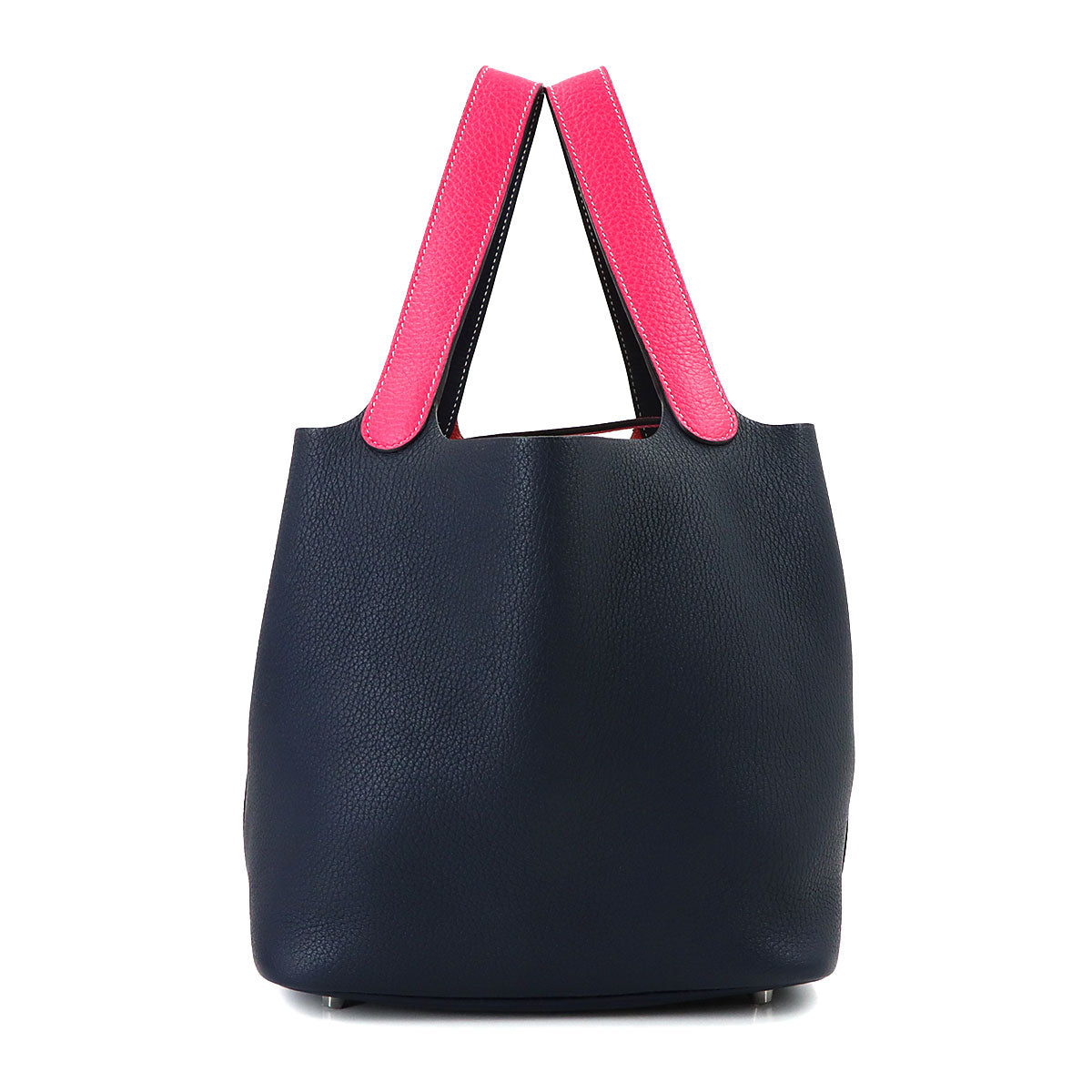 Picotin Lock Casaque MM Hand Bag Taurillon Clemence Rose Extreme
