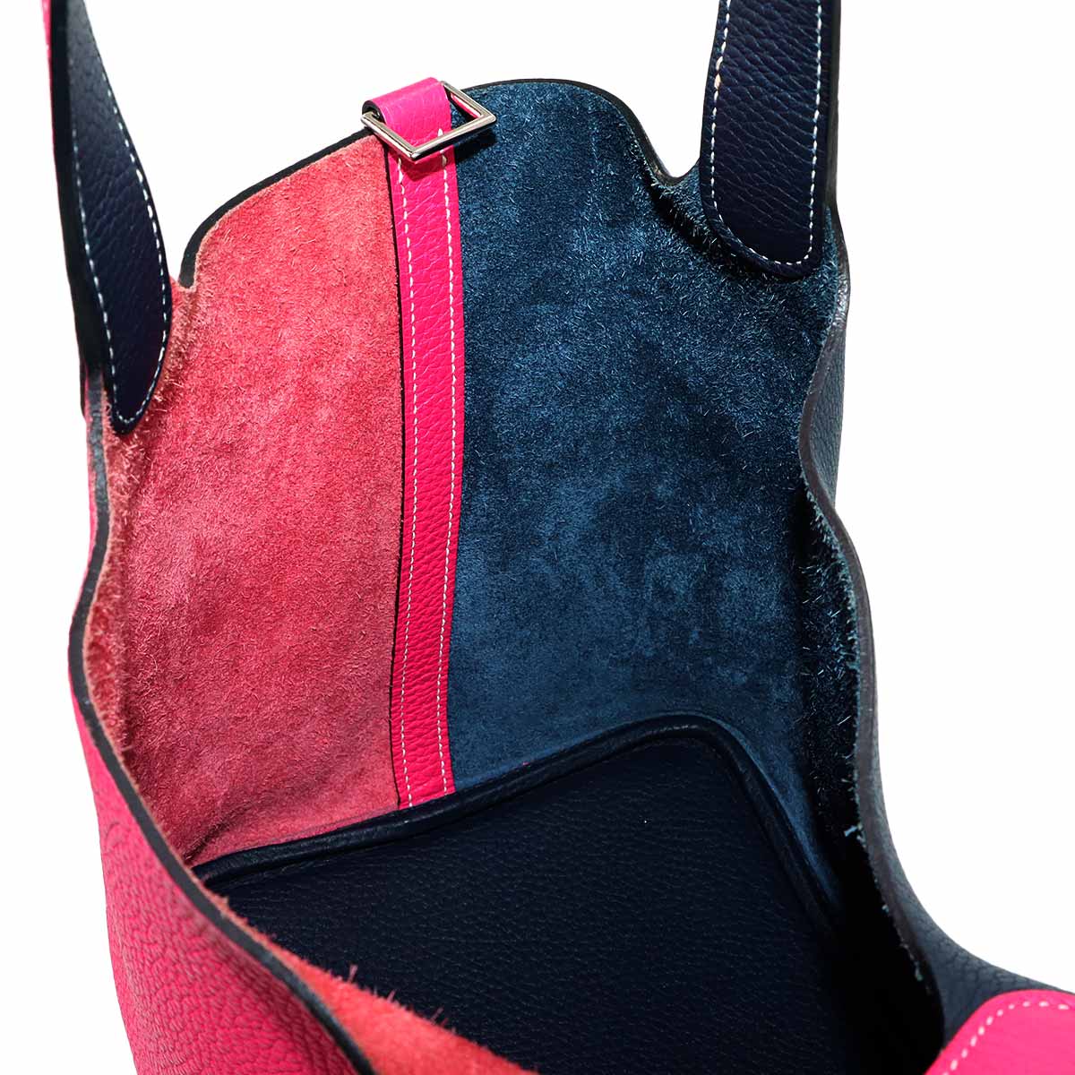 Picotin Lock Casaque MM Hand Bag Taurillon Clemence Rose Extreme