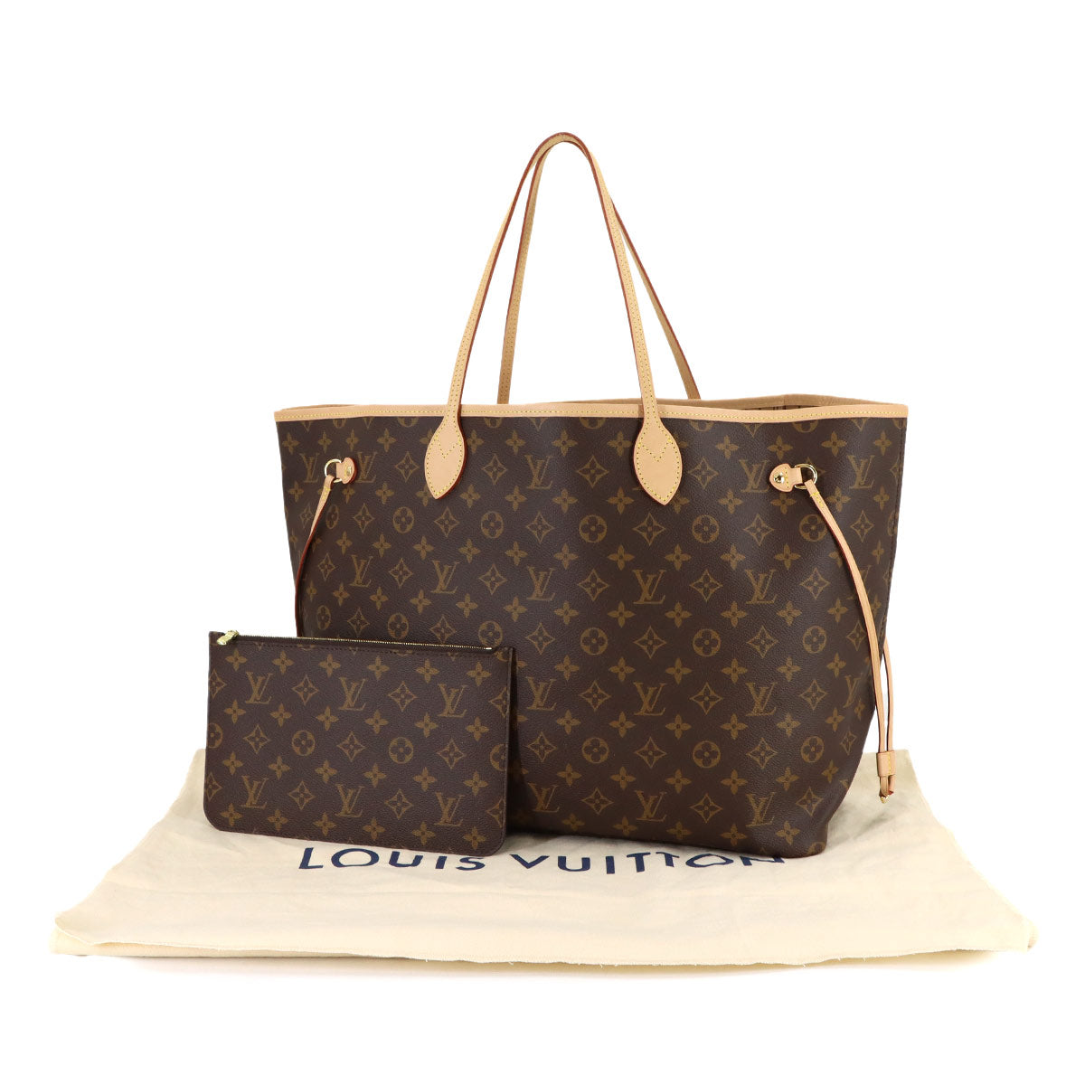 Monogram Neverfull GM Tote Bag Brown M40990 Purse