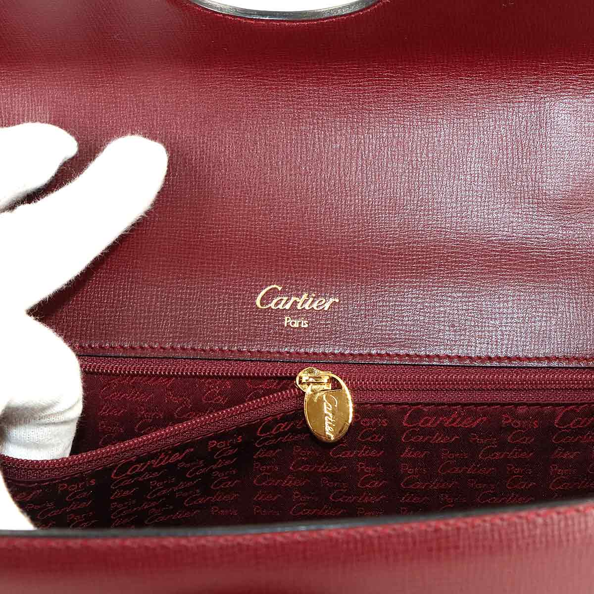Must Hand Bag Leather Bordeaux Purse