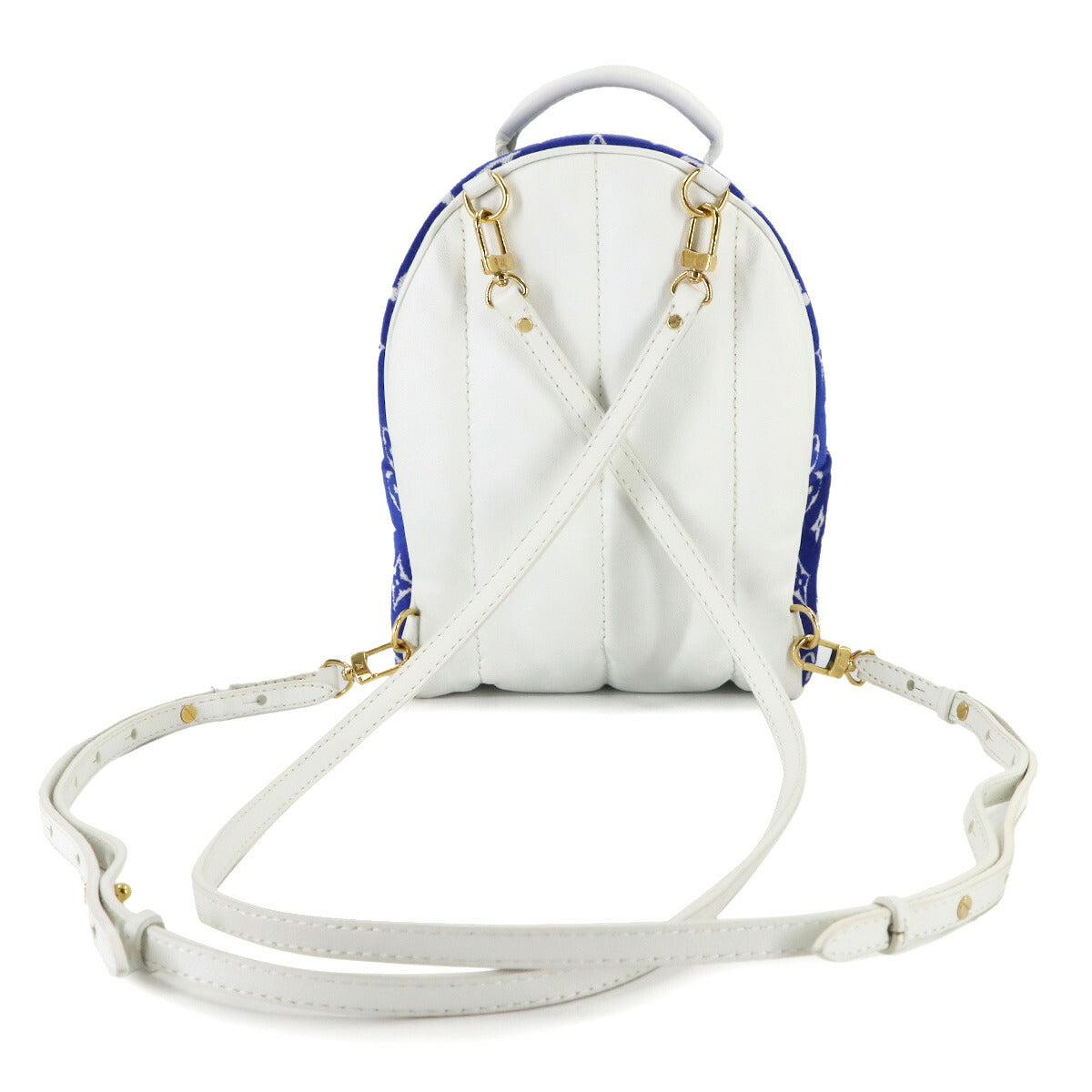 Monogram Jacquard Velvet Palm Springs Backpack Mini