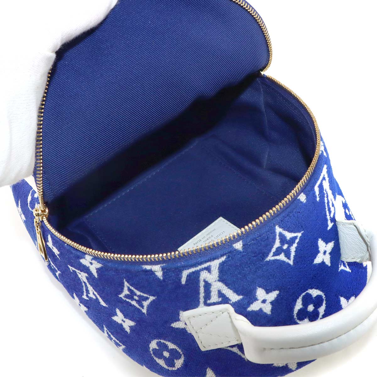Monogram Jacquard Velvet Palm Springs Backpack Mini
