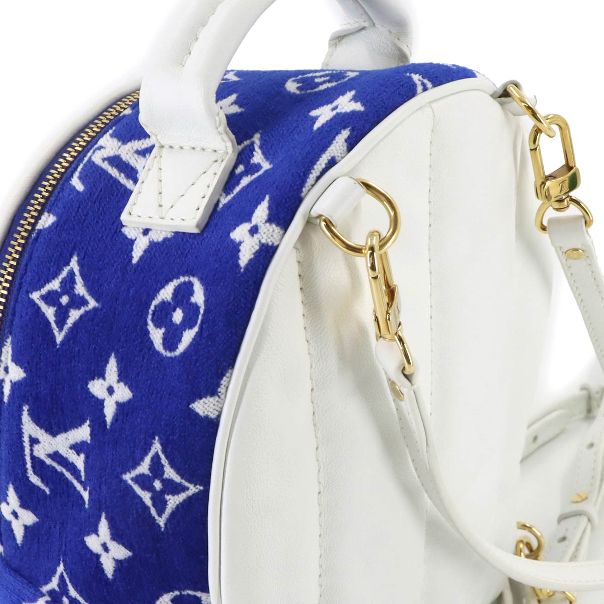 Monogram Jacquard Velvet Palm Springs Backpack Mini