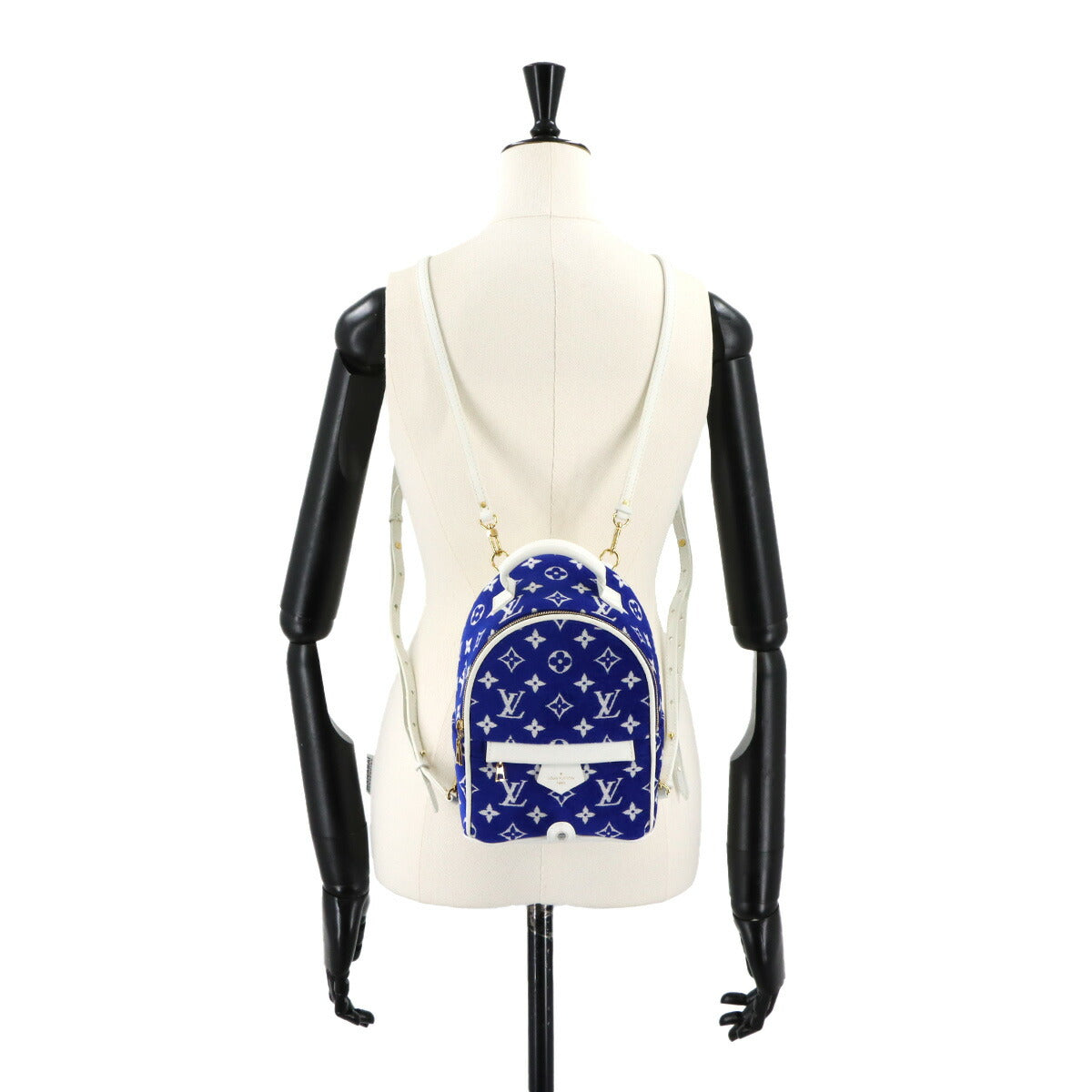 Monogram Jacquard Velvet Palm Springs Backpack Mini