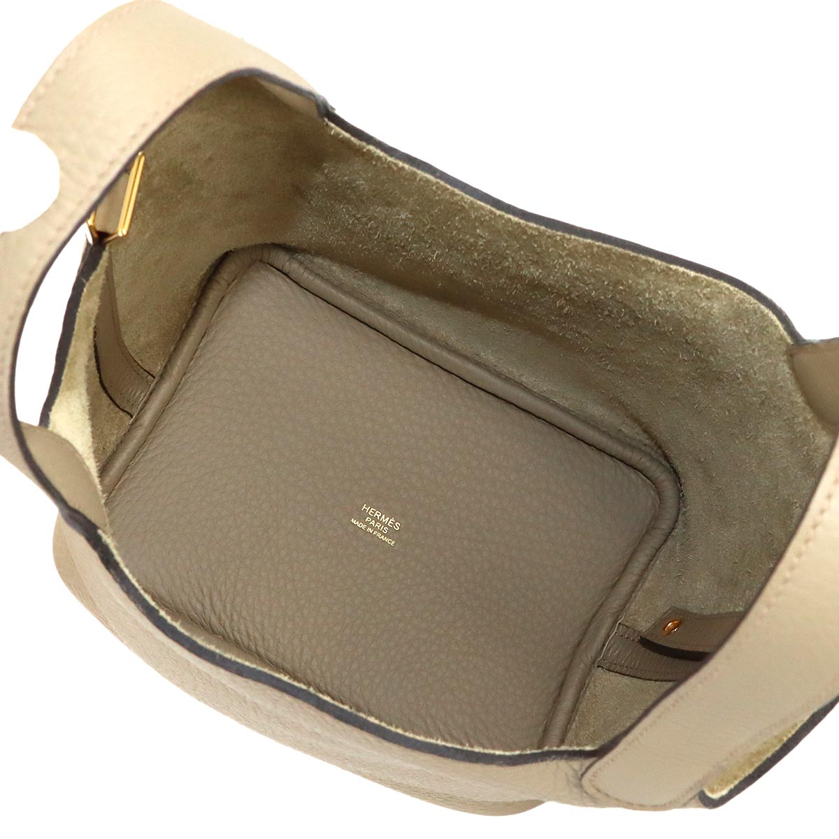 Picotin Lock PM Hand Bag Taurillon Clemence Trench Purse