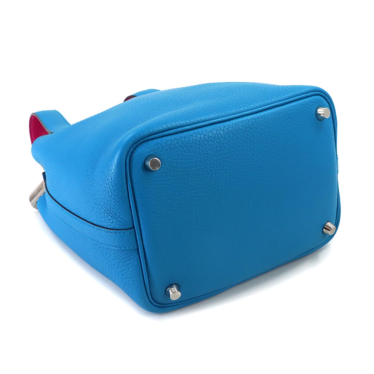 Picotin Lock Eclat PM Hand Bag Traurillon Clemence Blue Fride